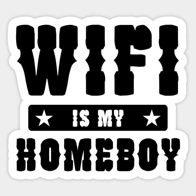 Wifi Is My Home Sticker by Shop Ovov